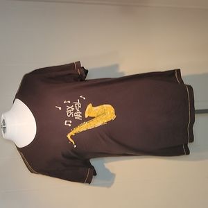 Hatley Sax Appeal Brown Cotton T- Shirt